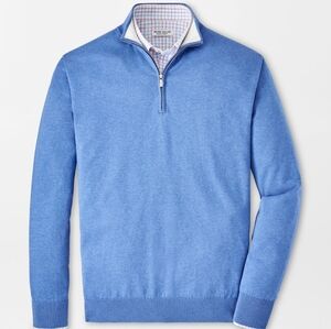 Peter Millar Whitaker Quarter Zip Sweater MS24S28 Maritime XXL  NWT